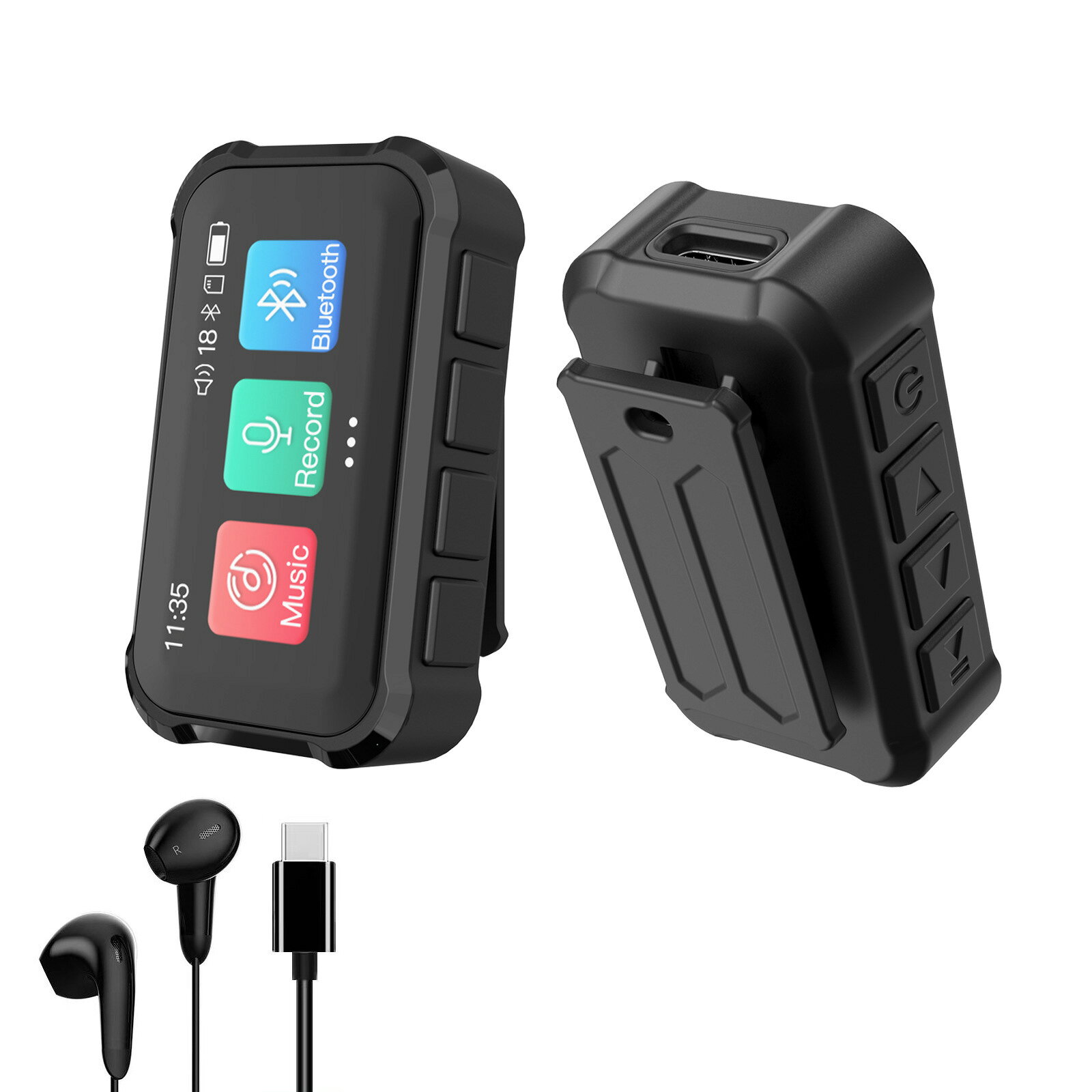 游泳防水MP3播放器 帶背夾 藍芽 電子書 錄音 mini MP3 全屏觸摸【宜家良品百貨】