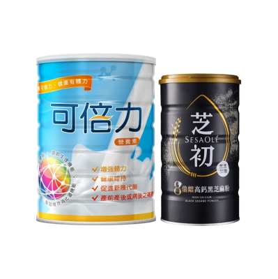 可倍力 均衡配方營養素 (900g/單罐) +SesaONE 芝初 高鈣黑芝麻粉(380g/罐)【杏一】