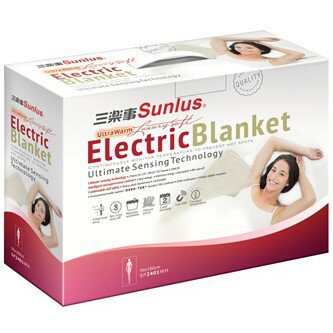【醫護寶】SP2401 三樂事 SUNLUS  單人雅緻電熱毯