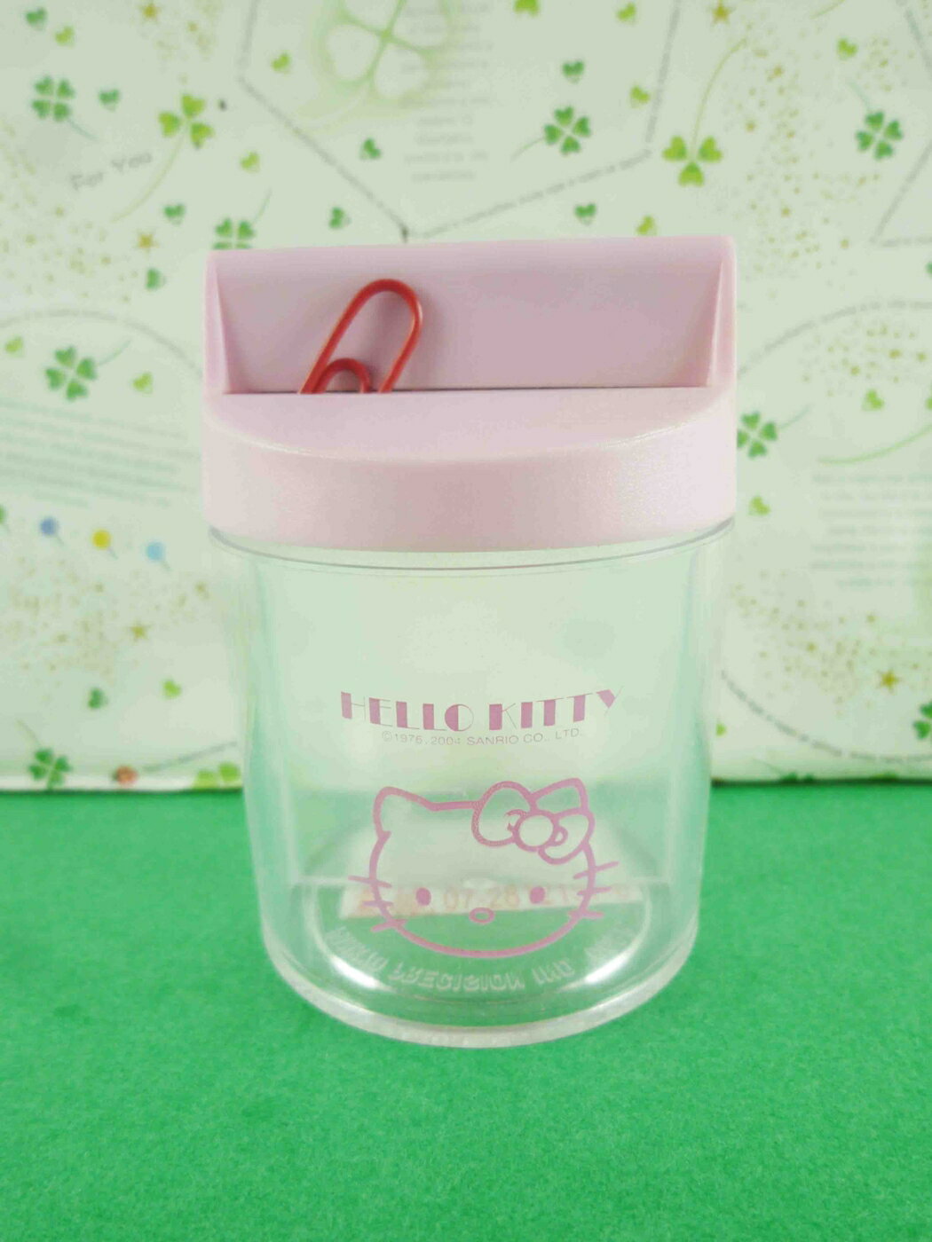 【震撼精品百貨】Hello Kitty 凱蒂貓 迴紋針盒-粉色 震撼日式精品百貨