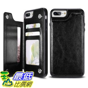 [8美國直購] 保護殼 UEEBAI Case for iPhone 7 iPhone 8, Luxury PU Leather Case with [Two Magnetic Clasp] [Card Slots]