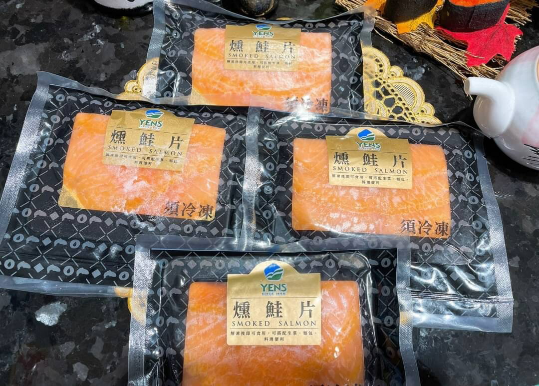 【天天來海鮮】煙燻鮭魚片 重量：每包100克