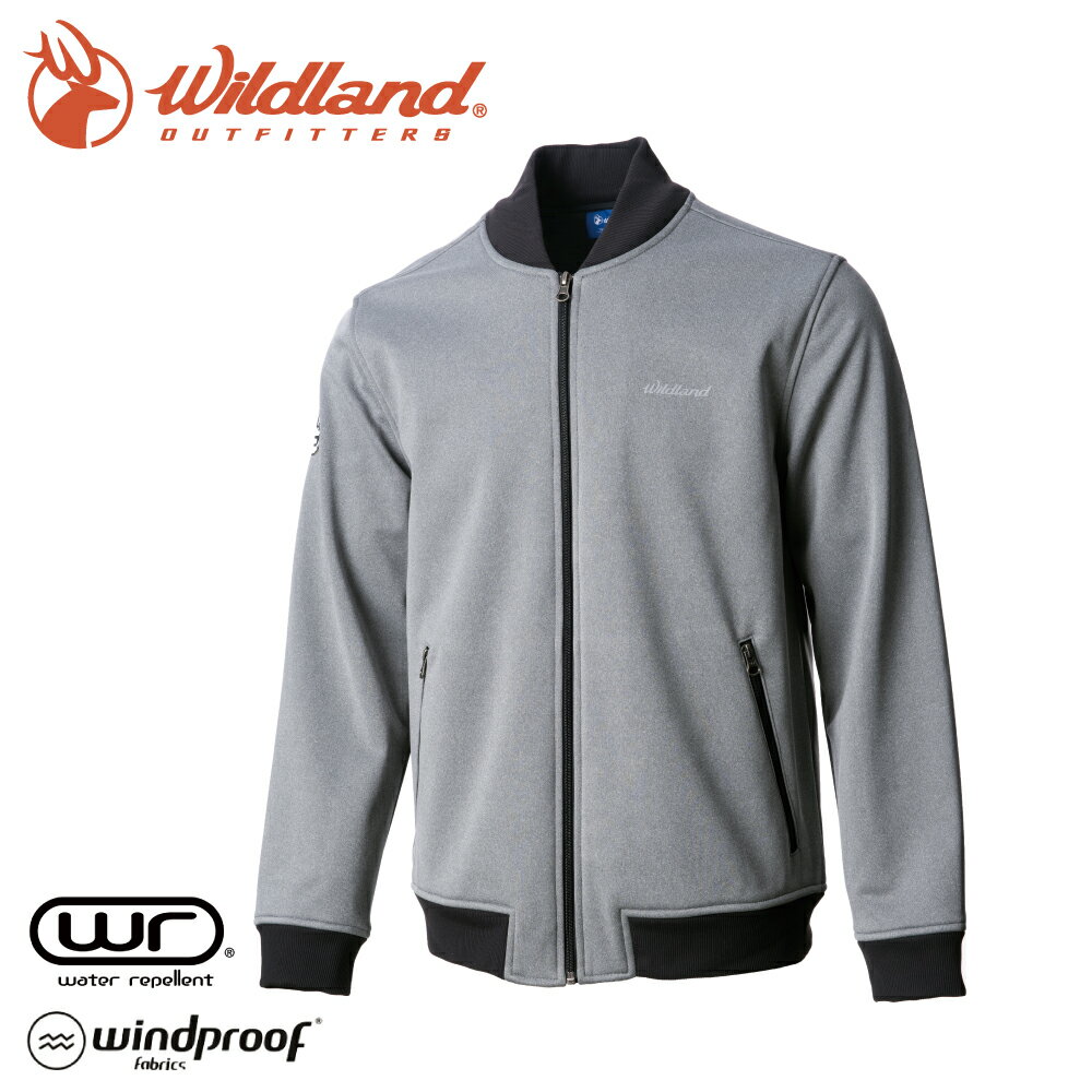 【Wildland 荒野 男 防潑防風保暖飛行外套《灰》】0A72916/夾克/棒球外套/運動外套