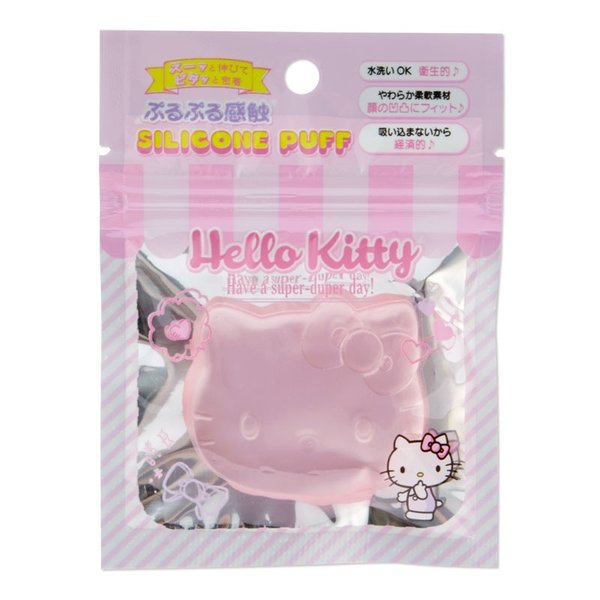 日貨 Hello Kitty 矽膠 粉撲 粉 彩妝 美妝 凱蒂貓 KT 三麗鷗 正版 J00030629