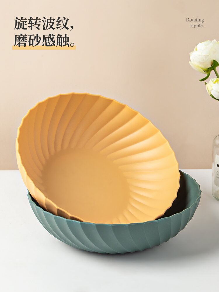 墨色水果盤現代客廳零食盤瓜子盤創意家用乾果盤塑膠盤個性水果籃