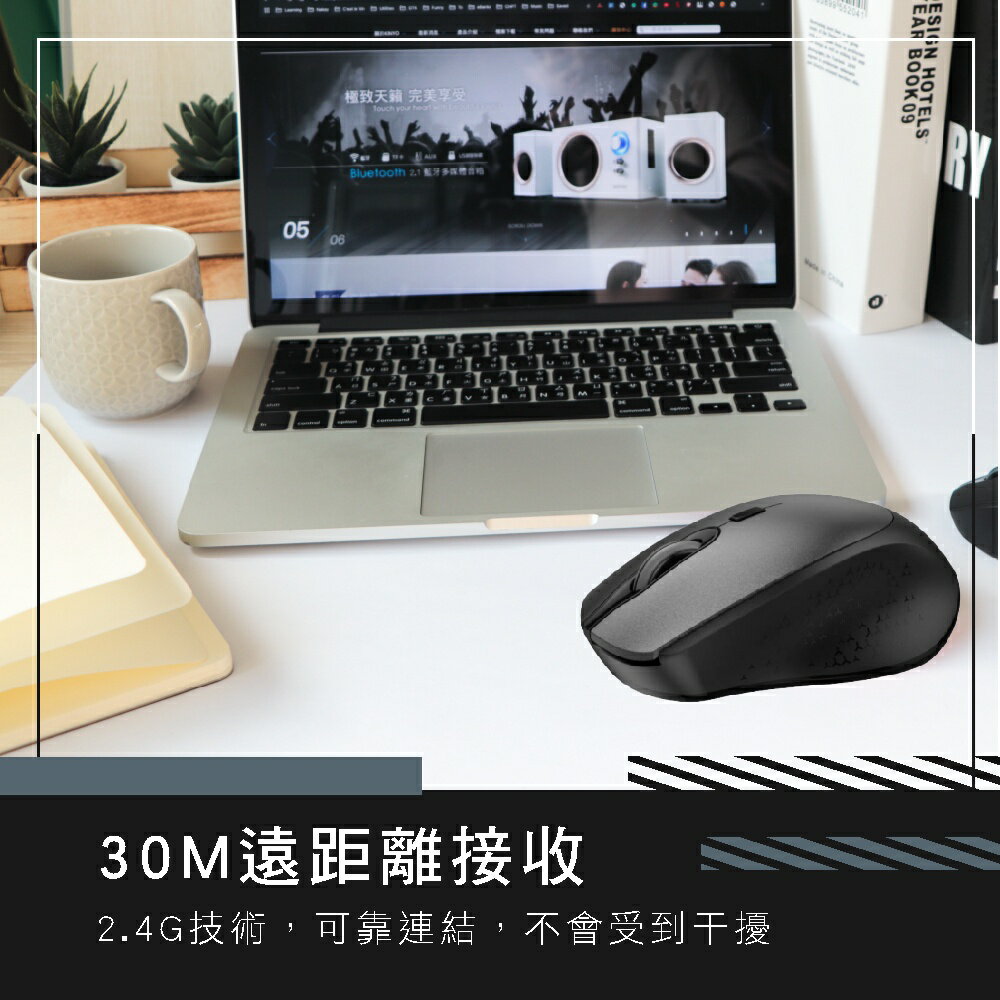 【KINYO】2.4GHz無線滑鼠 (GKM-915B) 4