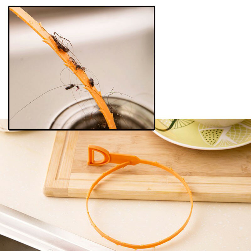 水管疏通棒【C016】台灣出貨 居家  水管清理神器 水管清理器 毛髮清理器 水槽清潔鉤 疏通棒 疏通鉤 排水孔清理 1