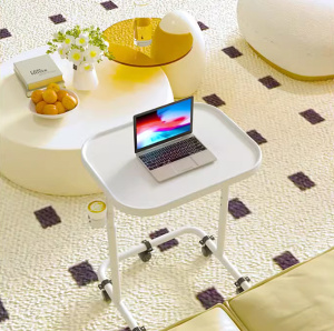 出租屋用比約高森紫色電腦桌可移動升降摺疊桌學生懶人宿捨小書桌