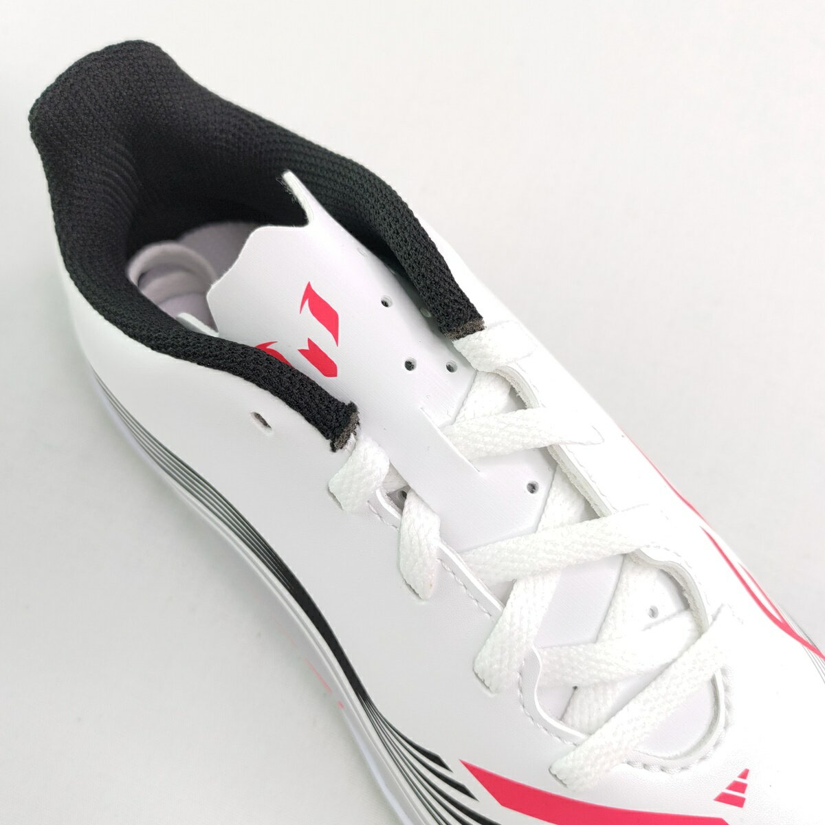 adidas JP7452 梅西 F50 MESSI Club 中大童 足球鞋 室內 平底 白銀紅【iSport愛運動】 8