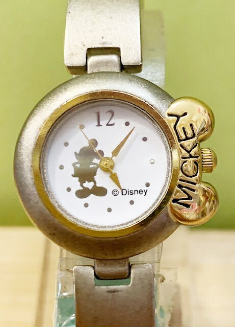 【震撼精品百貨】米奇/米妮 Micky Mouse 日本迪士尼米奇鐵錶/手錶-圓銀#21601 震撼日式精品百貨