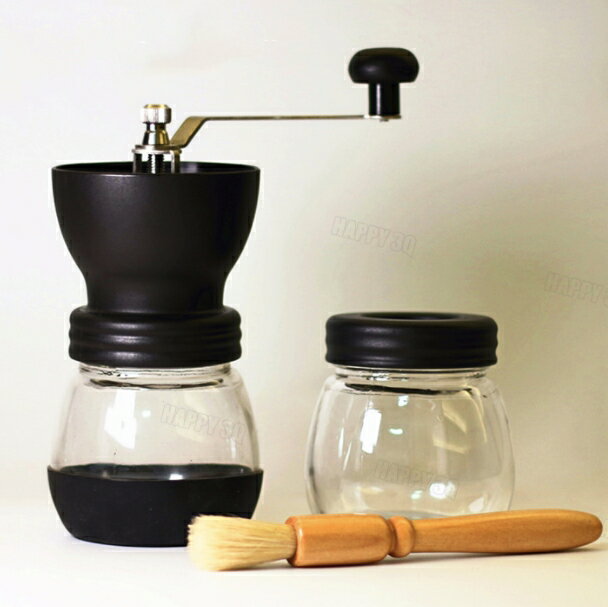 防彈咖啡手磨新鮮咖啡粉器材手動磨豆機儲藏罐過濾勺研磨咖啡豆套組輕巧方便【AAA3520】