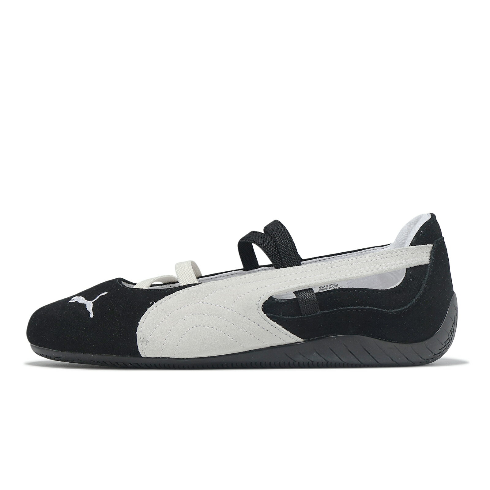 Puma 休閒鞋 Speedcat Ballet SD Wns 女鞋 黑 白 麂皮 芭蕾舞鞋