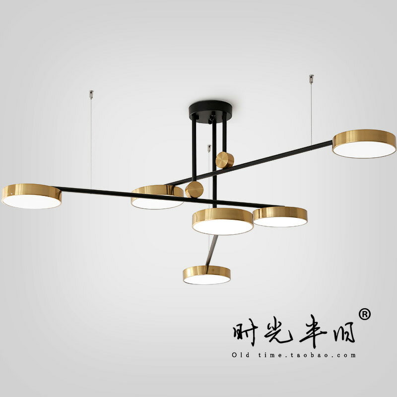 時光半舊後現代創意吊燈北歐設計師新款loft風格餐廳臥室客廳燈具