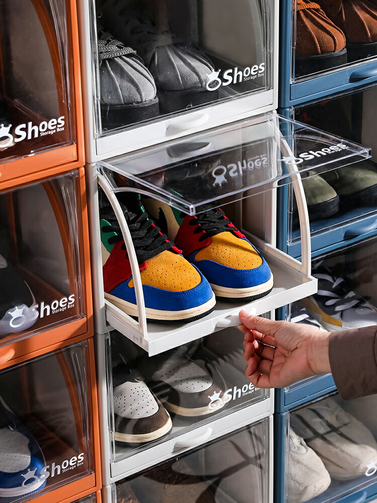 鞋盒收納盒透明aj鞋子鞋柜收納神器抽屜式省空間塑料家用簡易鞋架