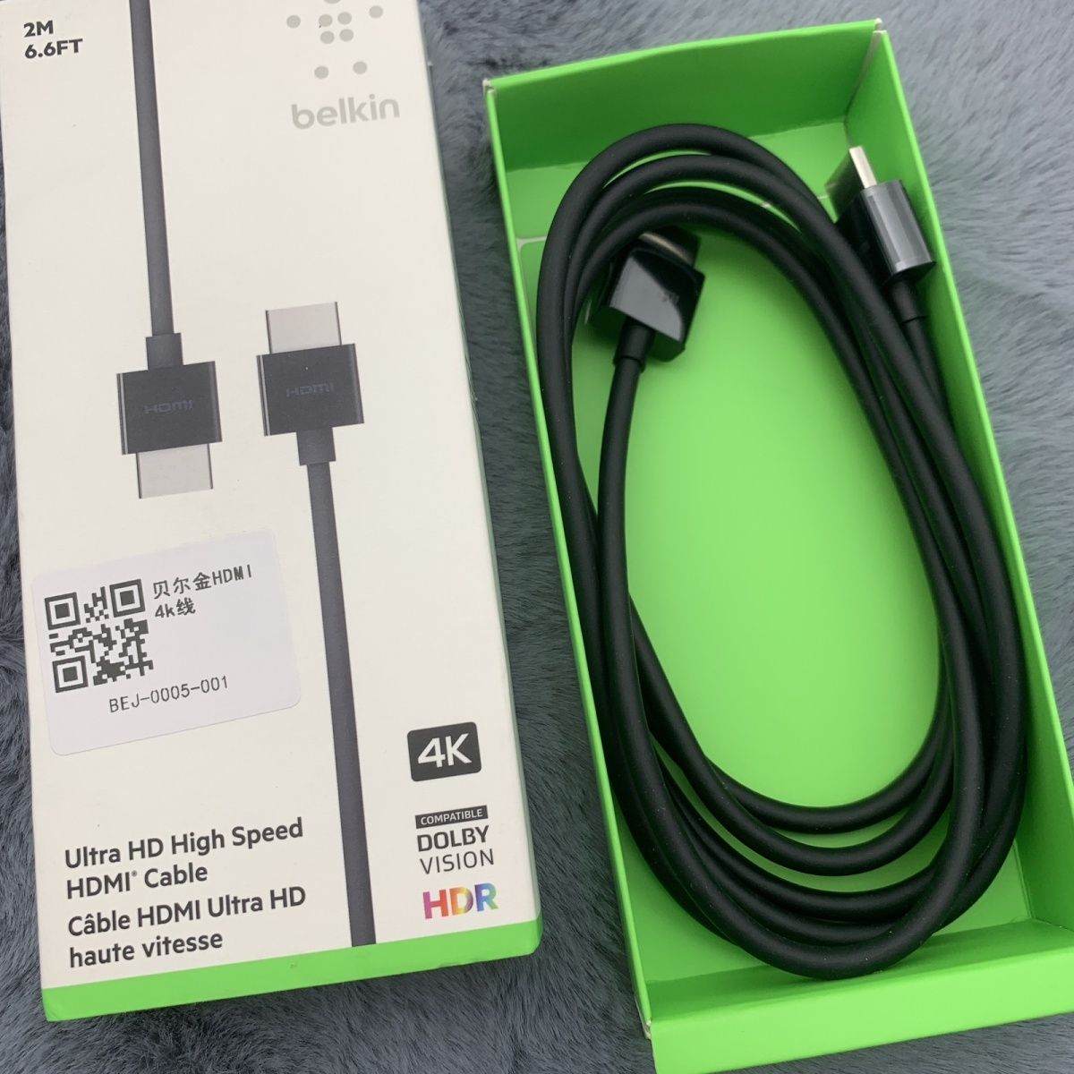 【優選百貨】貝爾金HDMI高畫質線BelkinHDMI轉HDMI高畫質連線線纜HDMI2.1/4k/杜比HDMI 轉接線 分配器 高畫質