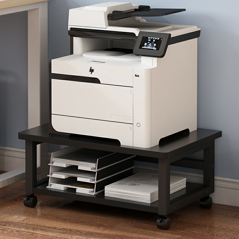 印表機架 複印機架 打印架 桌下打印機置物架辦公室落地帶輪可移動辦公文件收納復印機架子『cyd23149』