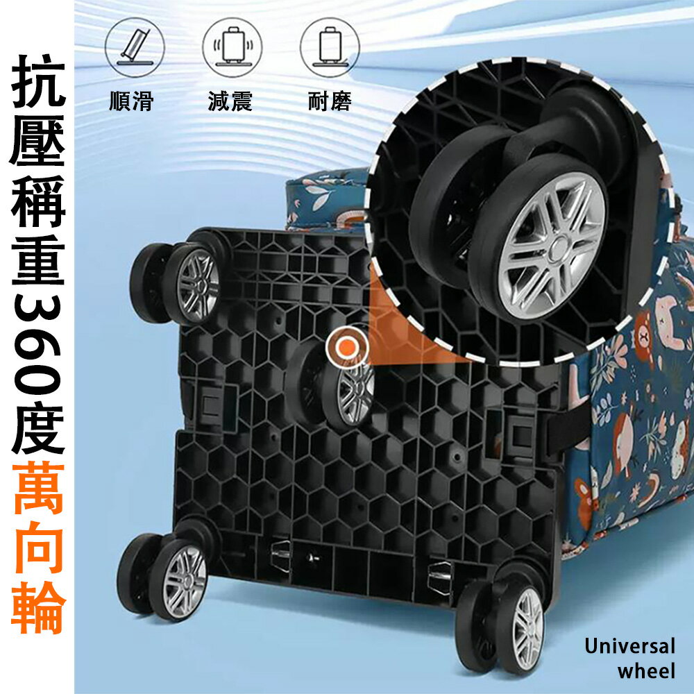 現貨 小推車 保溫購物袋 手拉車 便攜折疊拉個推車 萬向輪購物車 買菜小推車
