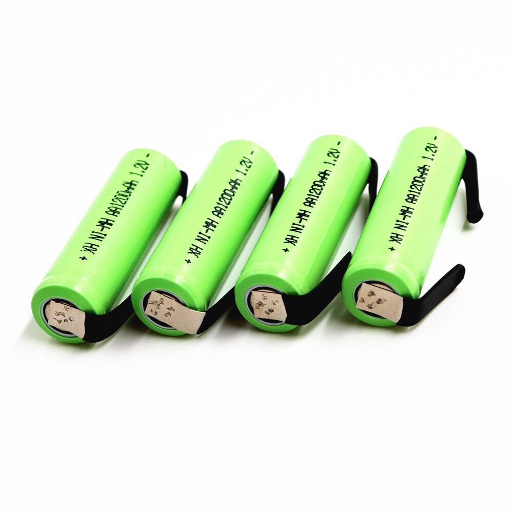 1.2V AA rechargeable battery 1200mah 2A ni mh nimh cell pac