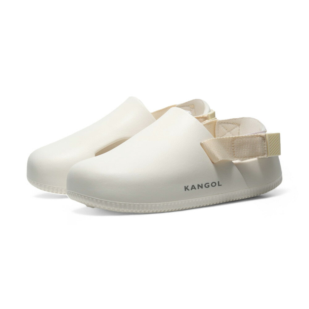 【滿千折百】KANGOL 涼拖鞋 白 防水 穆勒鞋 情侶 男女 6455167100