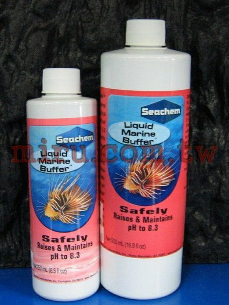 【西高地水族坊】美國原裝進口 西肯Seachem 海魚pH8.3鎖定劑(500ml)