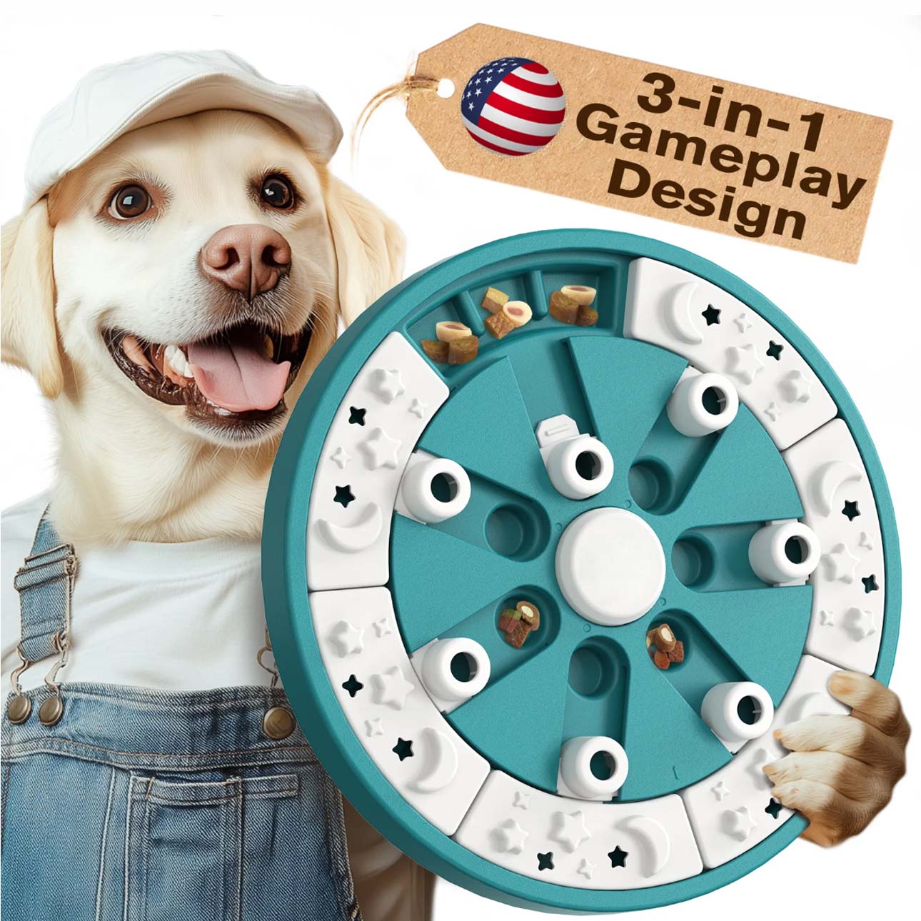 【KADTC】魔法輪盤 多功能 益智訓練 寵物慢食 寵物訓練 腦力開發 舒緩焦慮 益智玩具