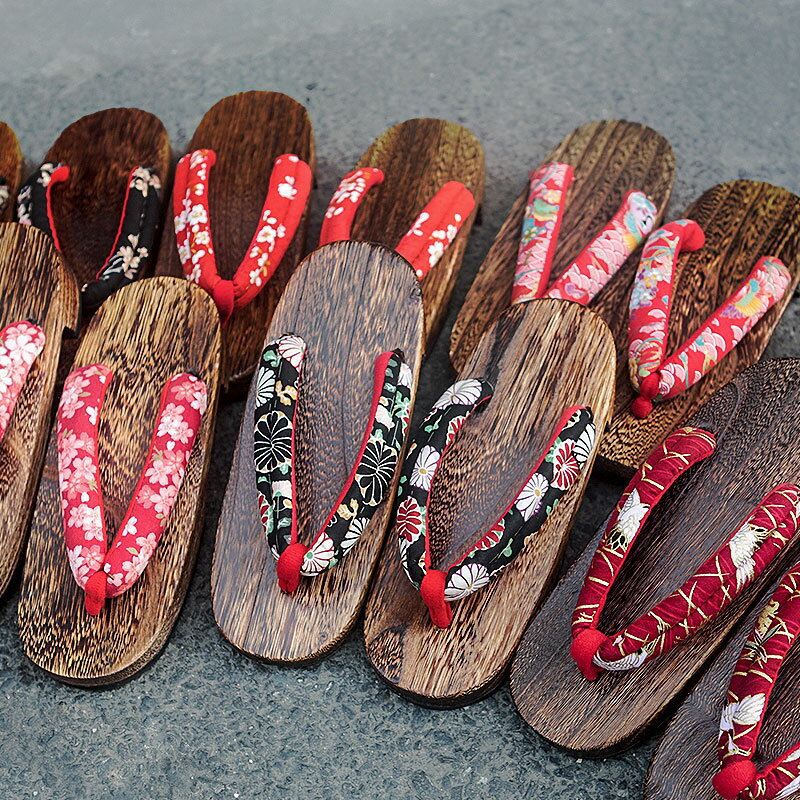 珍凡妮女款木屐人字厚底拖鞋和風日本日式木屐