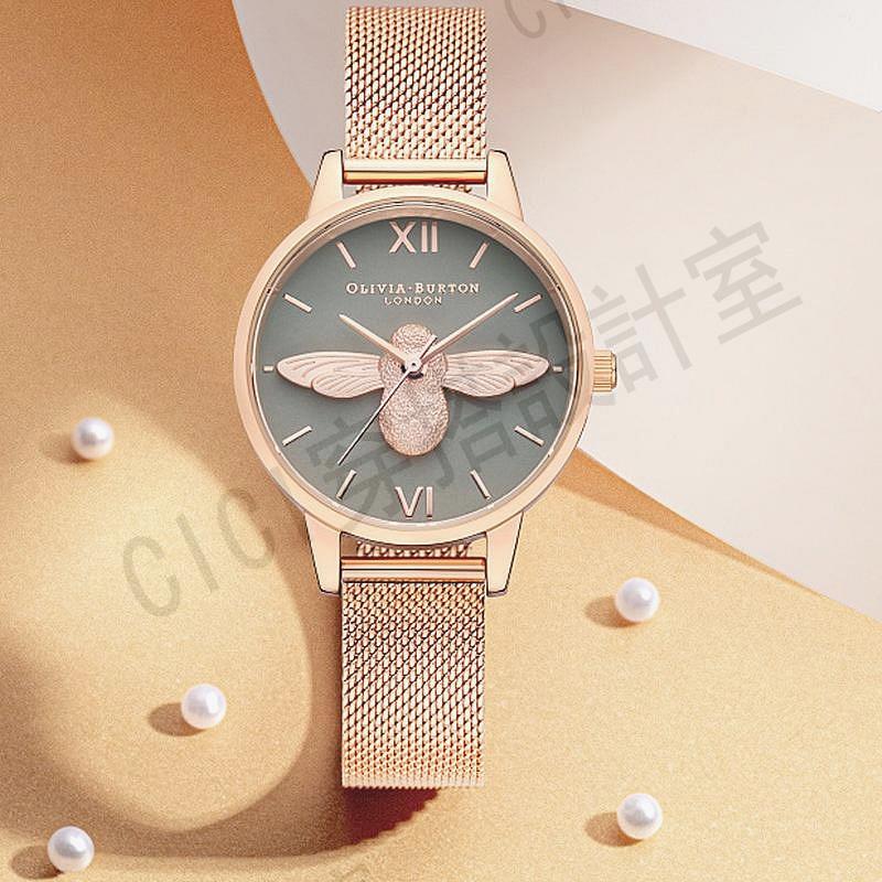 OliviaBurton手錶女防水3D小蜜蜂英國小眾學生時尚禮物女士手錶【亞德機械五金家居】 6