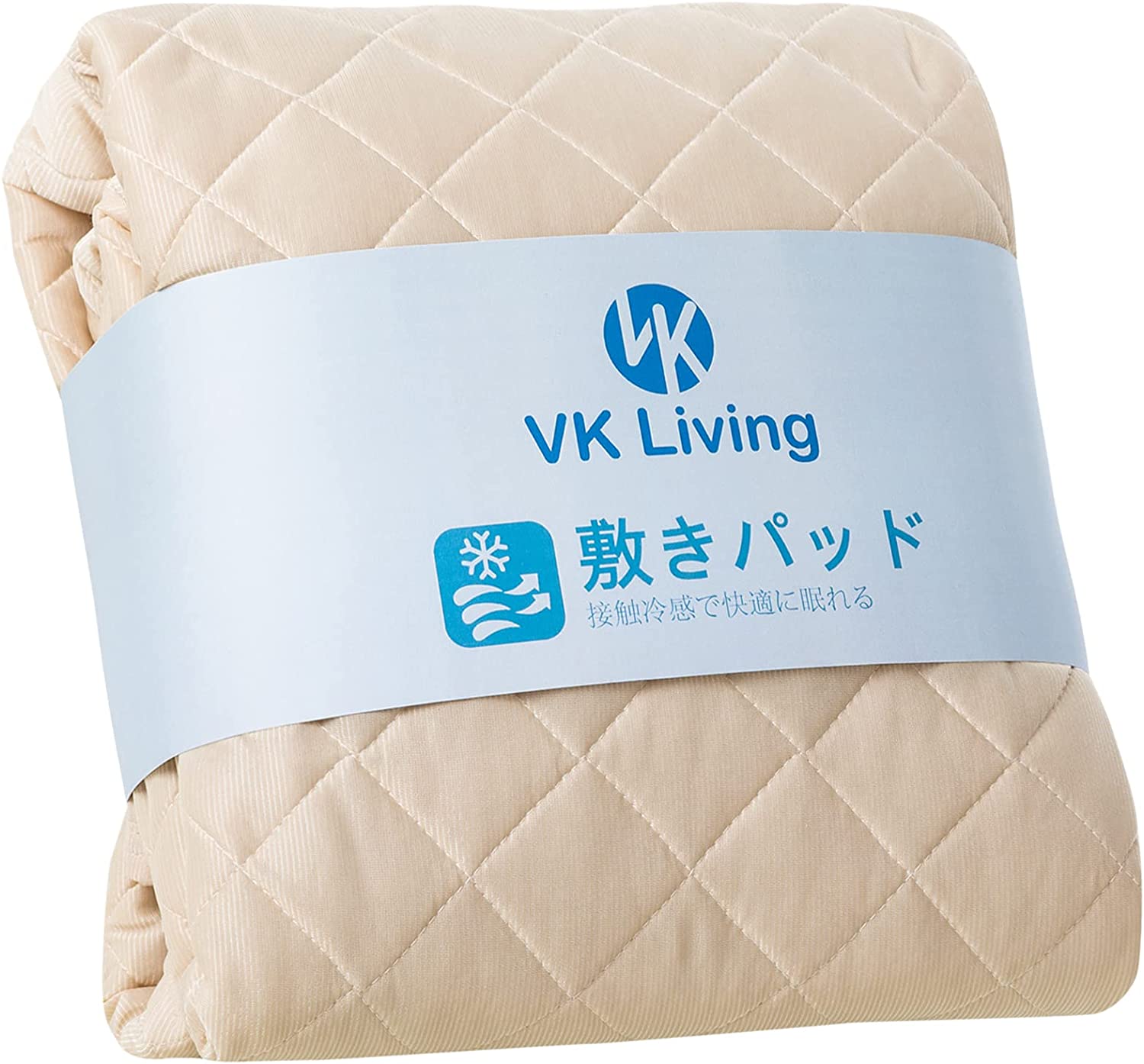 日本原裝 VK Living 雙面涼感床墊 冷感 迅速降溫 吸水 速乾 涼感墊 保潔墊 床單 寢具 夏天 消暑 涼爽冰涼【小福部屋】 2