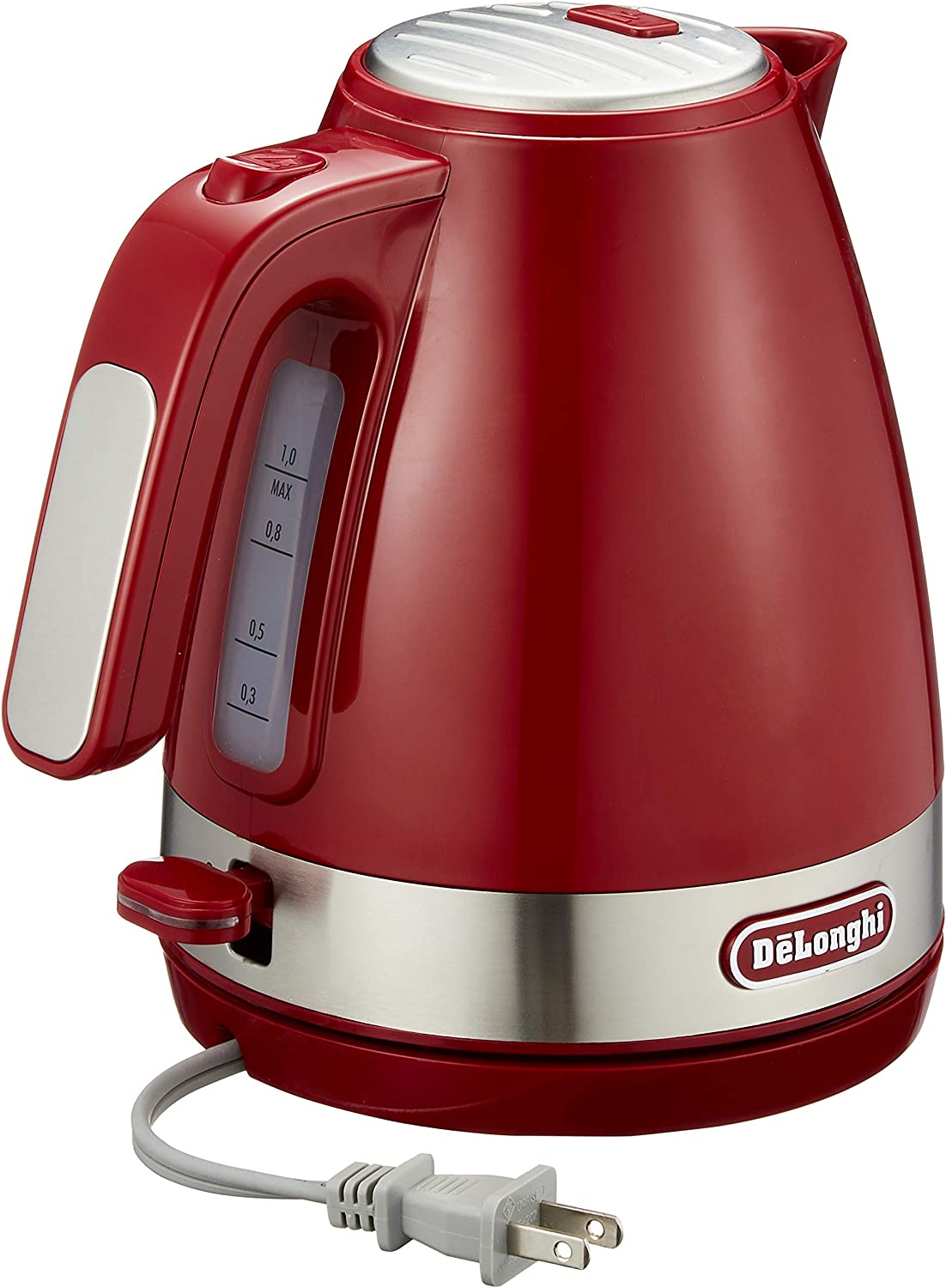 日本代購】DeLonghi 1.0L 電熱水壺Active KBLA1200J 紅色| 阿尼