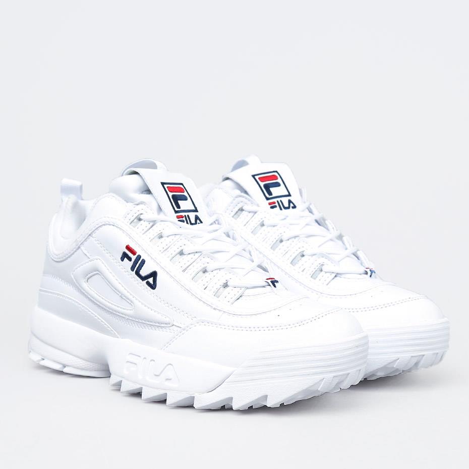 (限時82折)【FILA】 DISRUPTOR 2 全白鋸齒鞋