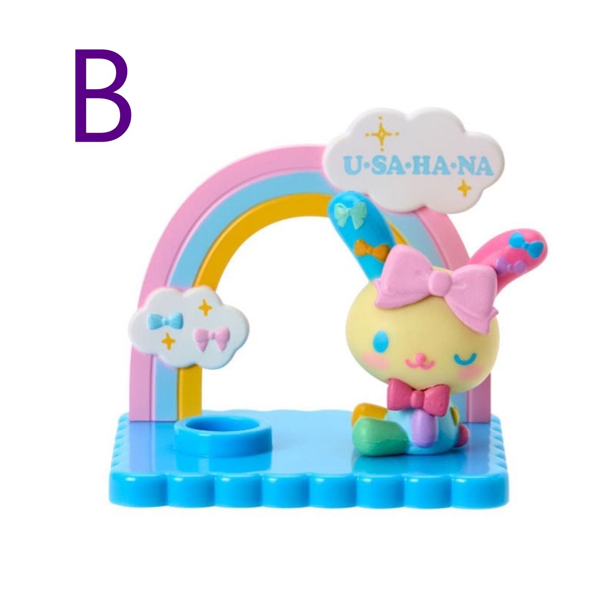 asdfkitty*花小兔 華麗緞帶 造型玩偶擺飾-筆架(B)-辦公室文具用品-也可當擺飾.裝飾品-日本正版