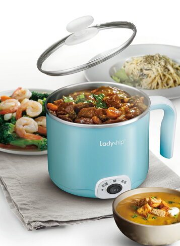 淘禮網 【Ladyship貴夫人】1.5L多功能電煮鍋/美食鍋KY-100/外宿族/小家庭/露營皆適用 3