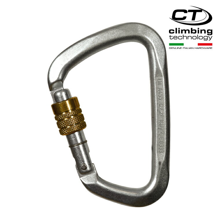 Climbing Technology 鐵鉤環螺母款3C4550A	鍍鋅 / 城市綠洲 (CT,CE,EN,UIAA,義大利,攀岩,安全,自由,運動,傳統,人工,上攀,確保,先鋒)