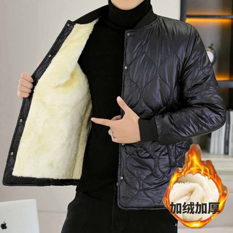 【秋冬上新】M-5XL大碼外套 男裝外套 保暖外套 棉衣男秋冬裝新款加絨加厚韓版潮流百搭棉服青年學生休閒保暖外套