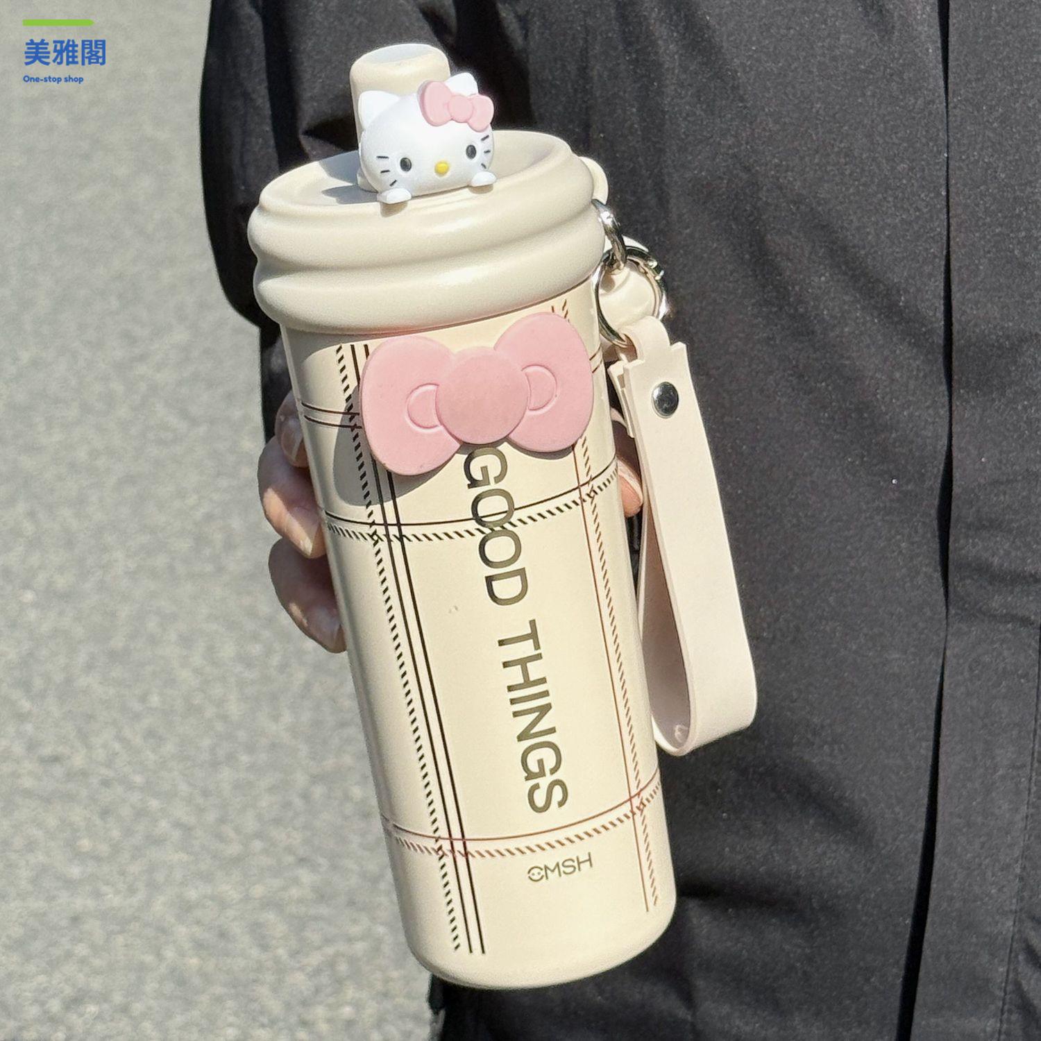 免運 水杯 保溫杯 保溫壺 水壺 新款保溫杯高顏值女生便攜吸管水杯情侶辦公室咖啡杯中式高階 八折下殺 快速出貨sysb