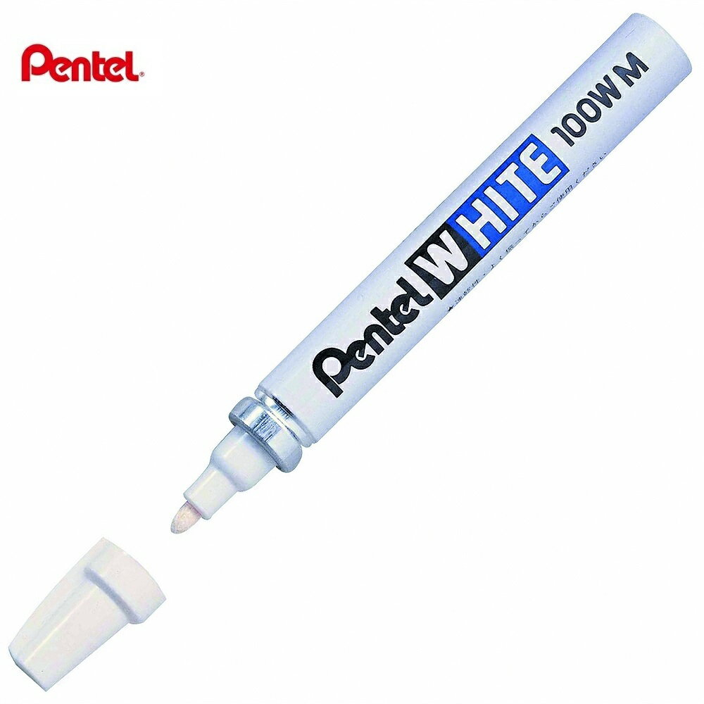 Pentel 飛龍 X100W-M WHITE 白色油漆筆 (中) (3.9mm)