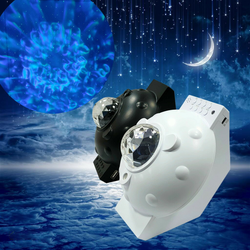usb藍芽音樂星空燈跨境LED投影燈星空舞臺燈水紋滿天星小夜燈