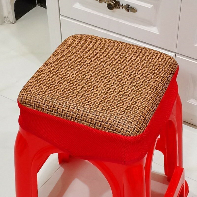 塑料膠凳子墊子坐墊屁墊家用椅子凳子海綿軟墊子方形通用冬季加