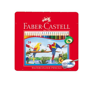 德國 Faber-Castell 輝柏 115925 水性彩色鉛筆 (鐵盒) (24色)