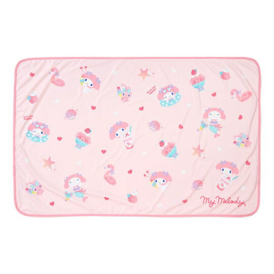 【震撼精品百貨】My Melody 美樂蒂~日本SANRIO三麗鷗 美樂蒂涼感冷氣毯110x70cm夏日滿版*42101