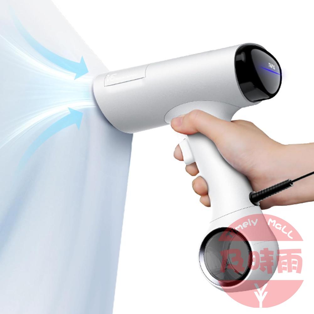 【日本代購】Morus V6 吸力式衣物蒸汽熨斗｜三段吸附力｜除皺除臭｜旅行西裝專用｜掛燙平燙兩用｜白色