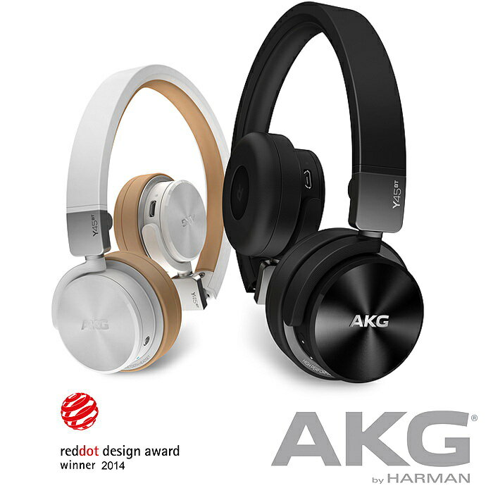 志達電子 Y45BT AKG 3D-Axis轉軸設計ON-EAR 藍牙 通話耳罩式耳機 NFC 支援