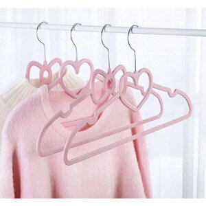 【JOKO JOKO】 可愛 蝴蝶結 心型 粉紅防滑衣架