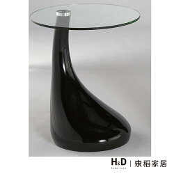 梵妮玻璃黑色圓几 / H&D / 日本MODERN DECO