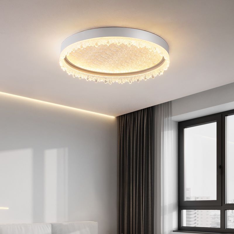 台灣公司貨 免運 全光譜意式極簡圓形吸頂燈現代簡約大氣設計師輕奢高級臥室主燈具 快速發貨