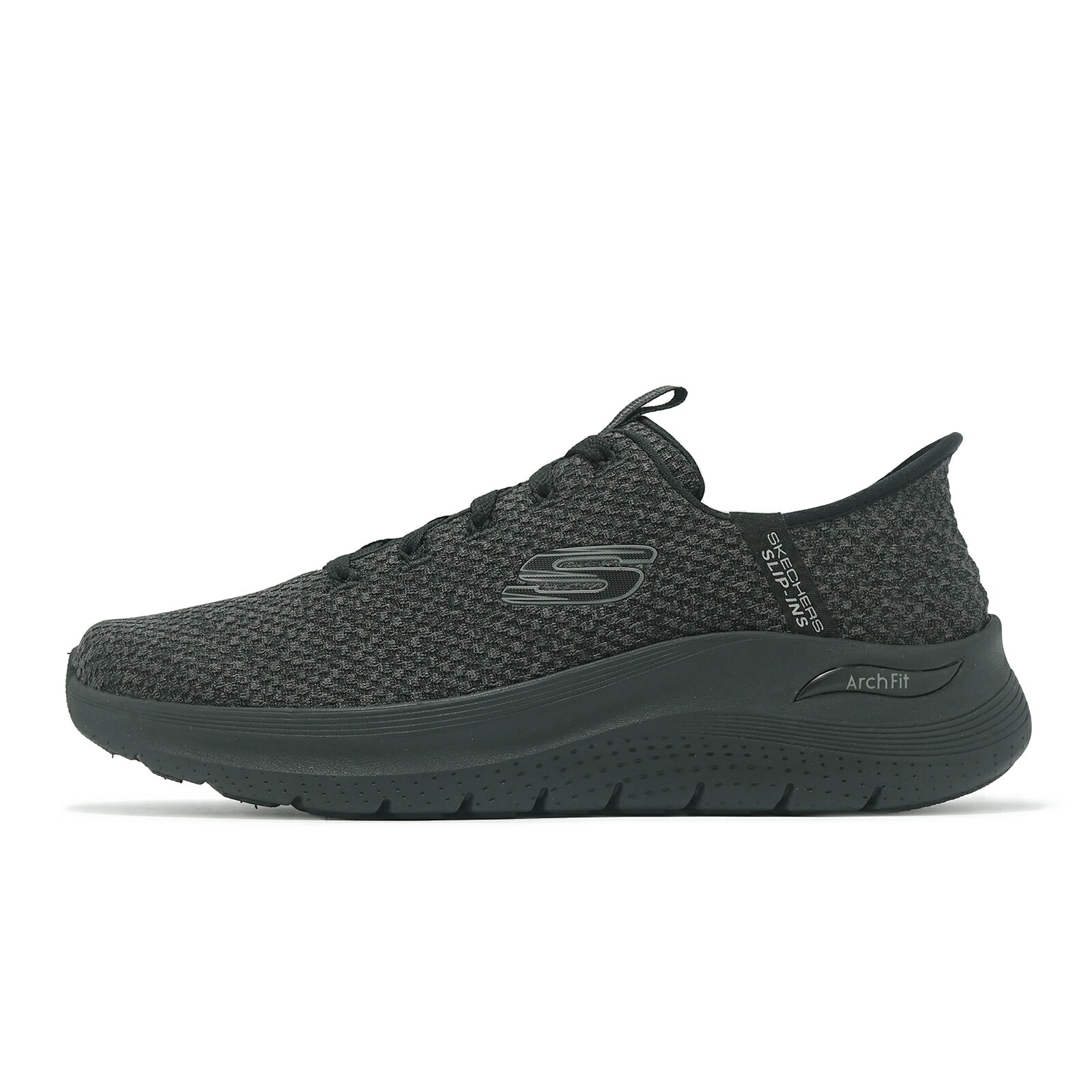 Skechers 休閒鞋 Arch Fit 2.0-Look Ahead Slip-Ins 男鞋 黑 支撐 套穿式 232462BBK