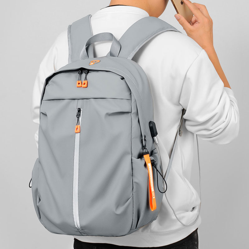 新款雙肩包男士背包大學生16寸電腦包休閑旅行男簡約輕便書包背包