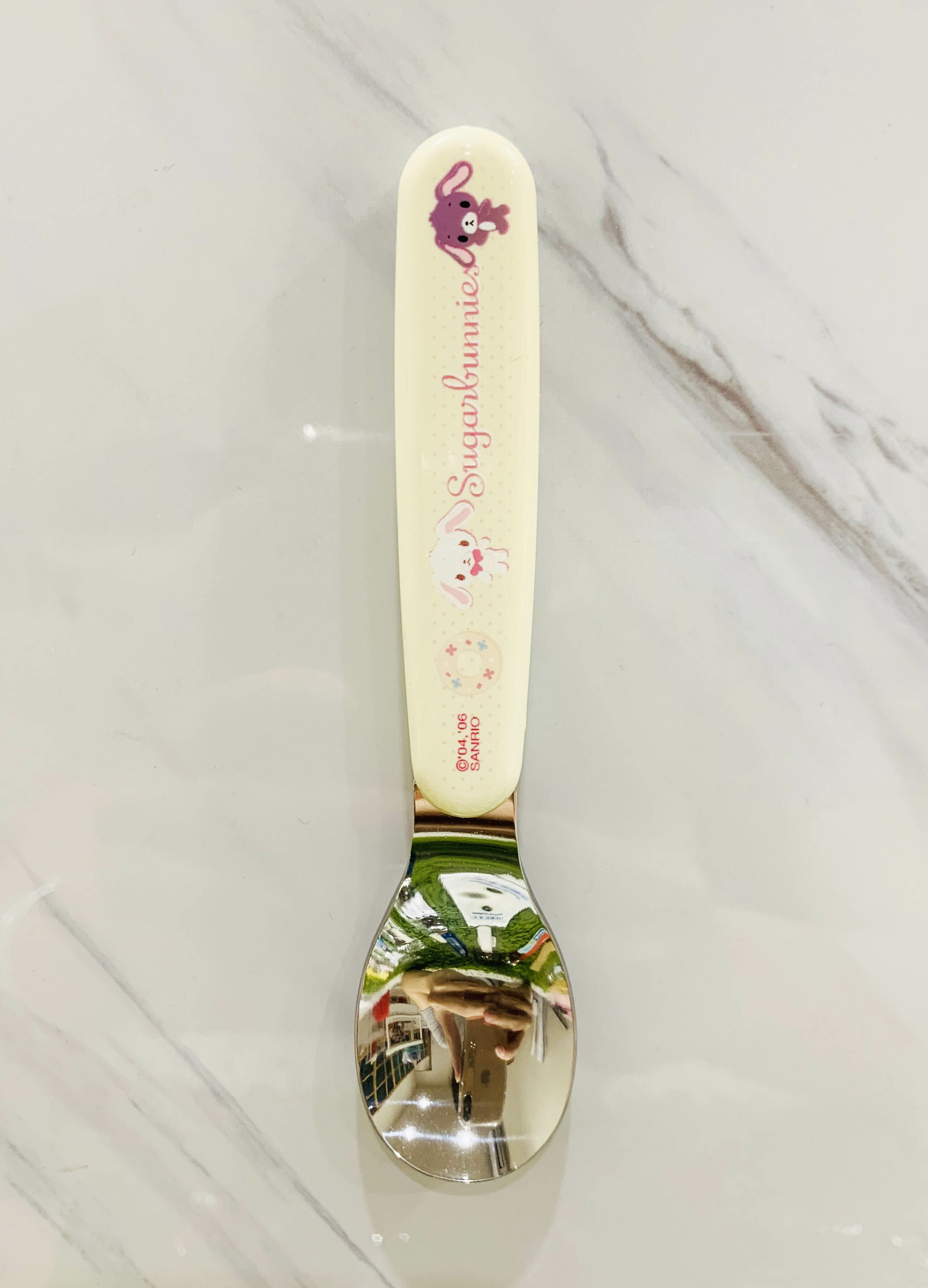 【震撼精品百貨】Sugarbunnies 蜜糖邦尼~日本sanrio三麗鷗不銹鋼湯匙(點心)*66888