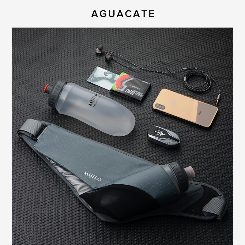 AGUACATE跑步手機腰包 戶外馬拉松裝備運動手機袋男女健身水壺包