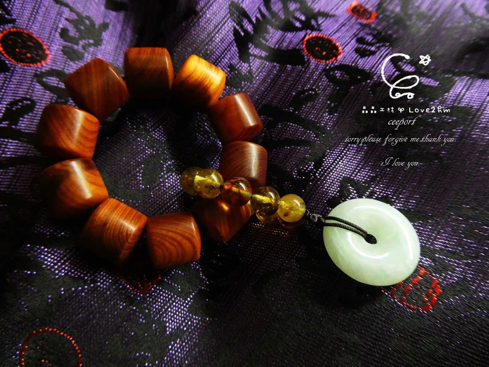 平安崖柏指捻吊墜 崖柏 翡翠 木質吊墜 晶晶工坊-love2hm 0